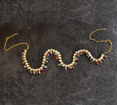 Multicolor Kundan Waist Belt - The Pashm