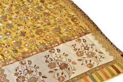 Modal Kani Weave Shawl Mustard - The Pashm