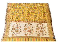 Modal Kani Weave Shawl Mustard - The Pashm