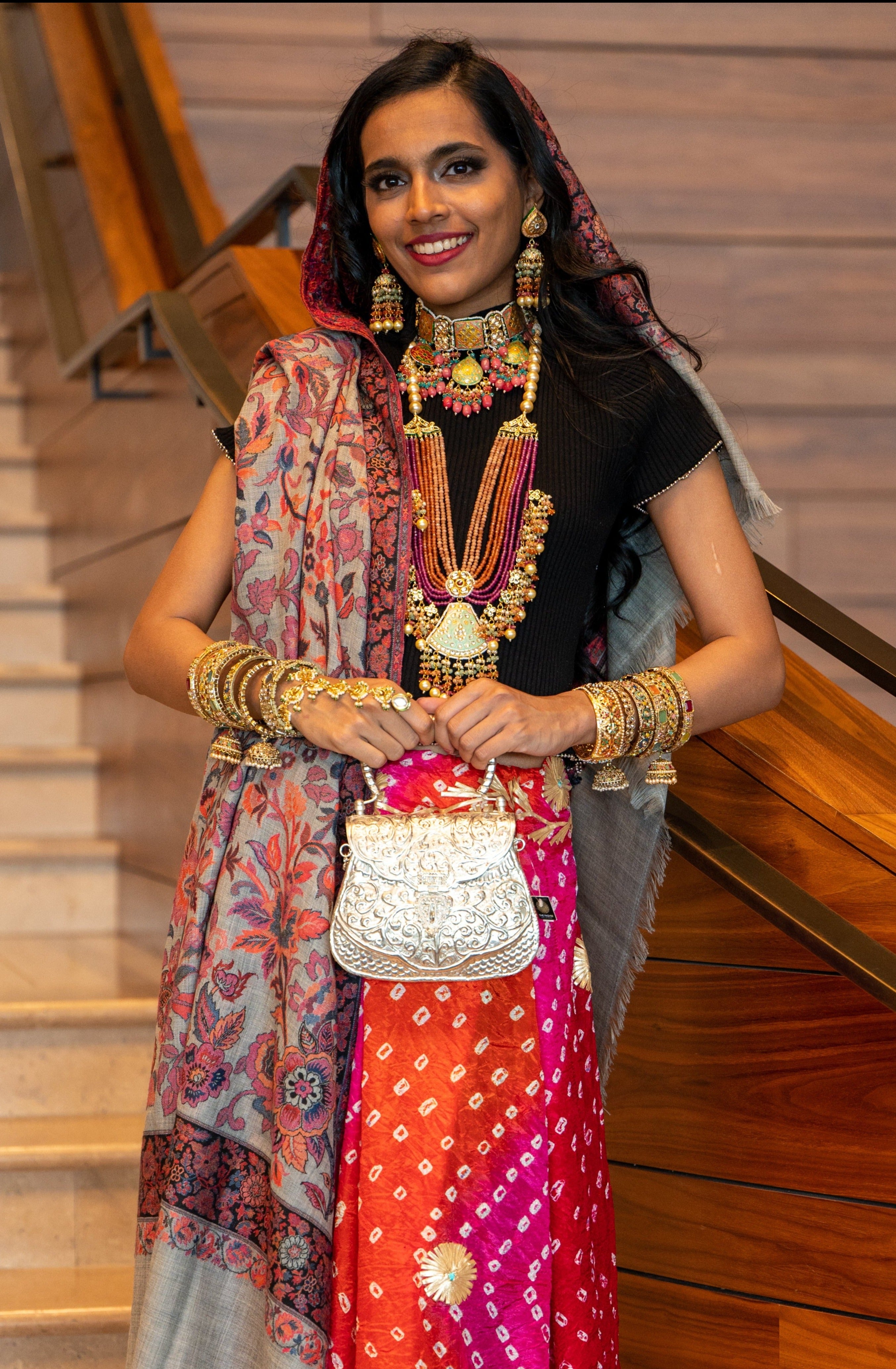 Grey Kani Pashmina Wool Shawl - The Pashm