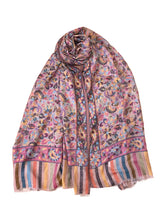 Beige Natural Color Kani Pashmina Shawl - The Pashm