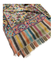 Beige Natural Color Kani Pashmina Shawl - The Pashm