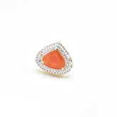 Sitara AD Orange Ring - The Pashm