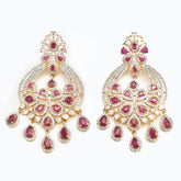 Juliette CZ Ruby Earrings - The Pashm