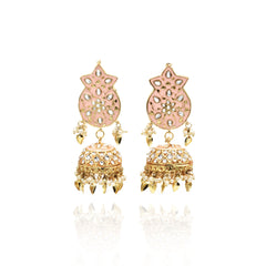 Saima Meenakari Choker Set - Peach - The Pashm