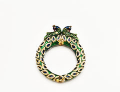 Kalinda Meenakari Pearl Jadau Bangle - The Pashm