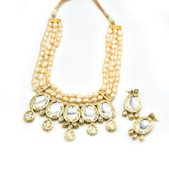 Noor Pearl Kundan Set - The Pashm