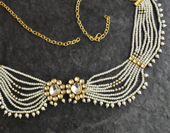 Pearl Kundan Waist Belt - The Pashm