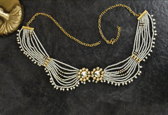 Pearl Kundan Waist Belt - The Pashm