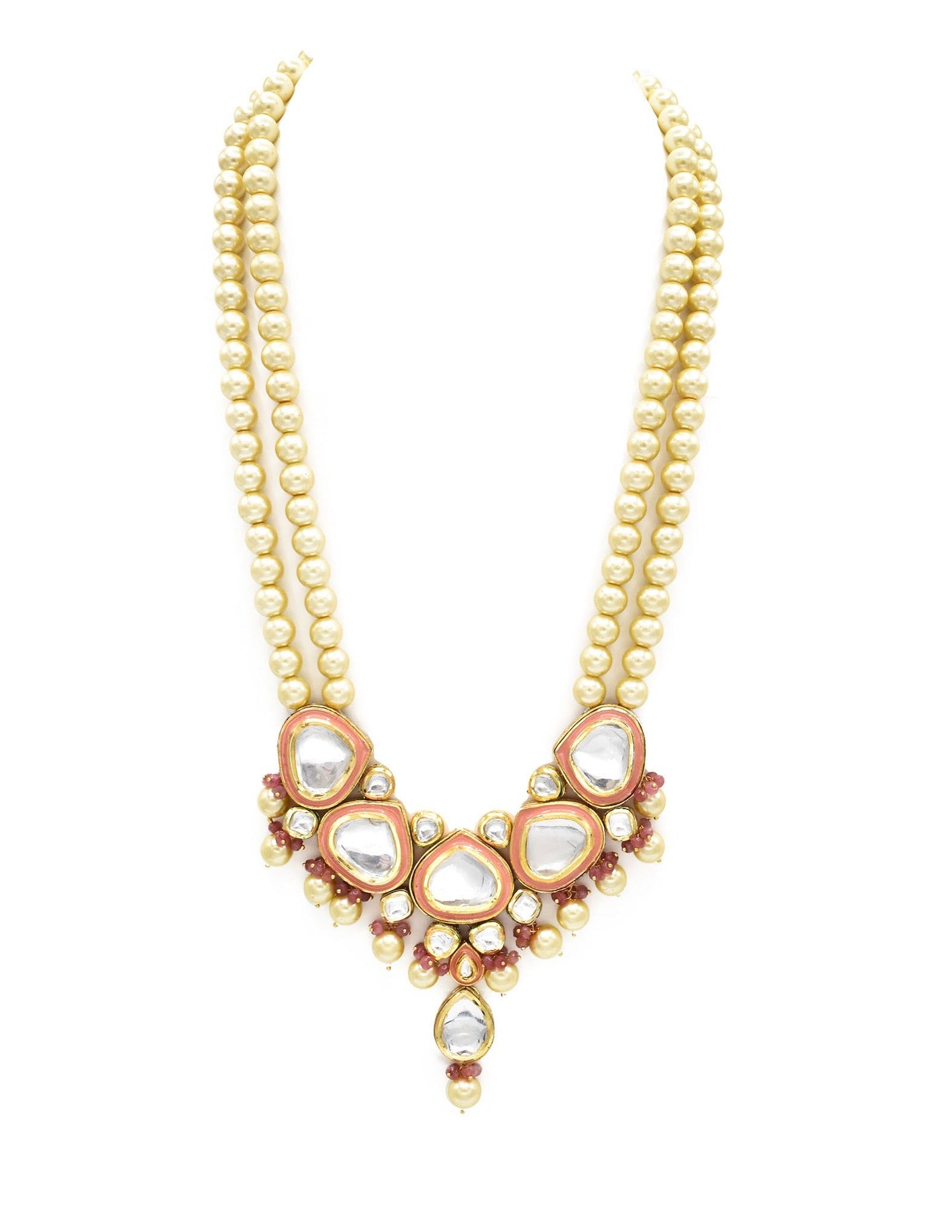 Anum Kundan Pearl Set - The Pashm