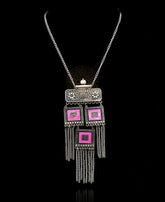 Thea Boho Metal Tassel Necklace