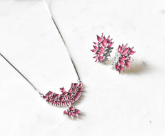 Vanea 925 Silver Necklace Set - The Pashm