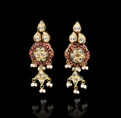 Nigar Enamel Kundan Choker Set - The Pashm