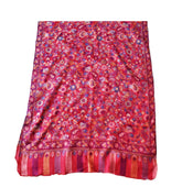 Silk Blend Kani Shawl Red - The Pashm