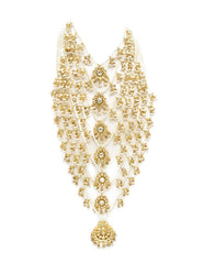 Naaima Seven Layer Pearl Kundan Haar Set - The Pashm