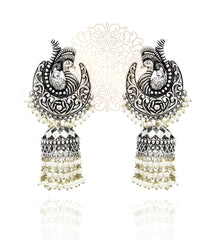 Kruttika Silver Earrings
