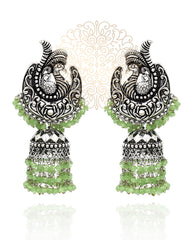 Kruttika Silver Earrings - The Pashm