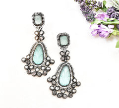 Vintage Studded Long Earrings - The Pashm