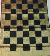 Check Pattern Banarasi Dupatta - The Pashm