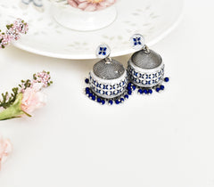 Aztec Meenakari Earrings - The Pashm