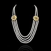 Aqsa Multilayer Pearl Kundan Necklace - The Pashm