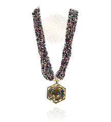 Kalinda Multicolor Beaded Masai Necklace - The Pashm