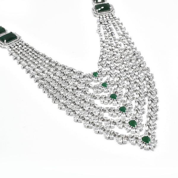 Rhea Layered Diamond Necklace Set - The Pashm