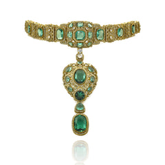 Alice Antique Emerald Green Choker - The Pashm