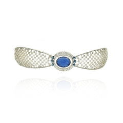 Neesha Carved Cabochon American Diamond Choker - The pashm