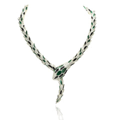 Serpenti Convertible Snake Statement Necklace Set - The Pashm
