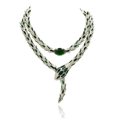 Serpenti Convertible Snake Statement Necklace Set - The Pashm