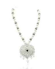 Vanya American Diamond Studded Pearl Necklace - The Pashm