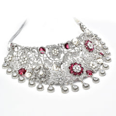 Fleur Diamond Choker Set - The Pashm