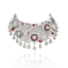 Fleur Diamond Choker Set - The Pashm