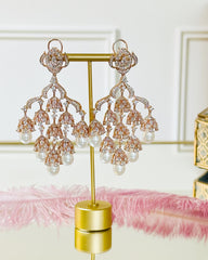 Easha Faux Diamond Studded Earrings - The Pashm