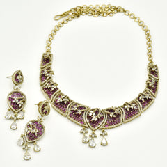 Yamisha American Diamond Statement Necklace Set  - The Pashm