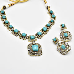 Kiana Antique Turquoise Necklace