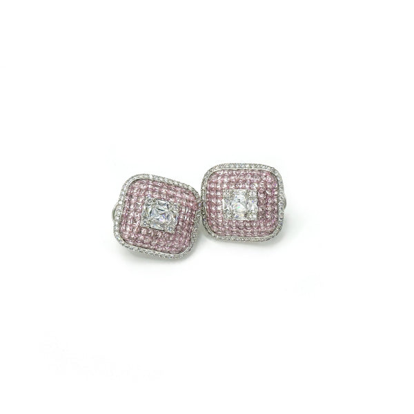 Anessa Studded Earrings Blush Pink - The Pashm
