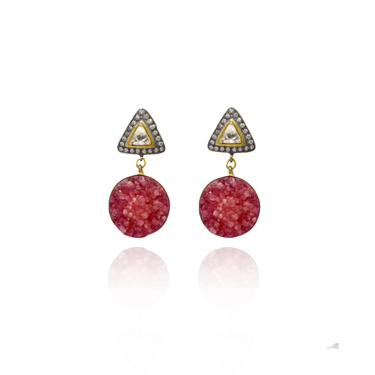 Marwa Druzy Kundan Earrings - The Pashm