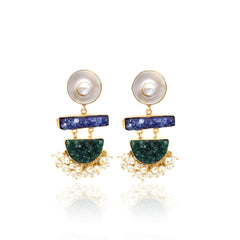 Adana MOP Druzy Earrings - The pashm