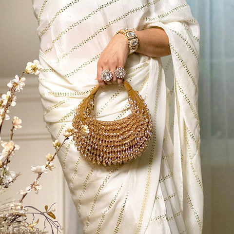 Gold Crystal Bag - The Pashm