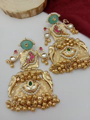 Devisha Gold Fusion Earrings - The pashm