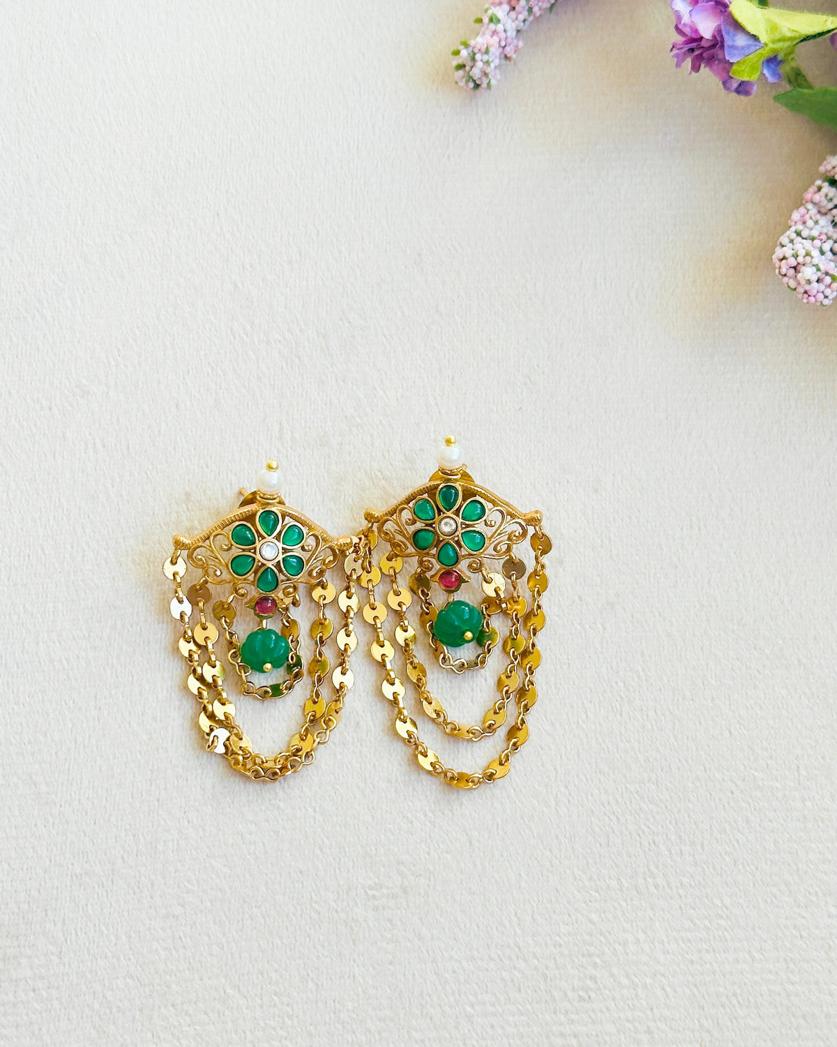 Lalita Layered Chain Earrings - The pashm