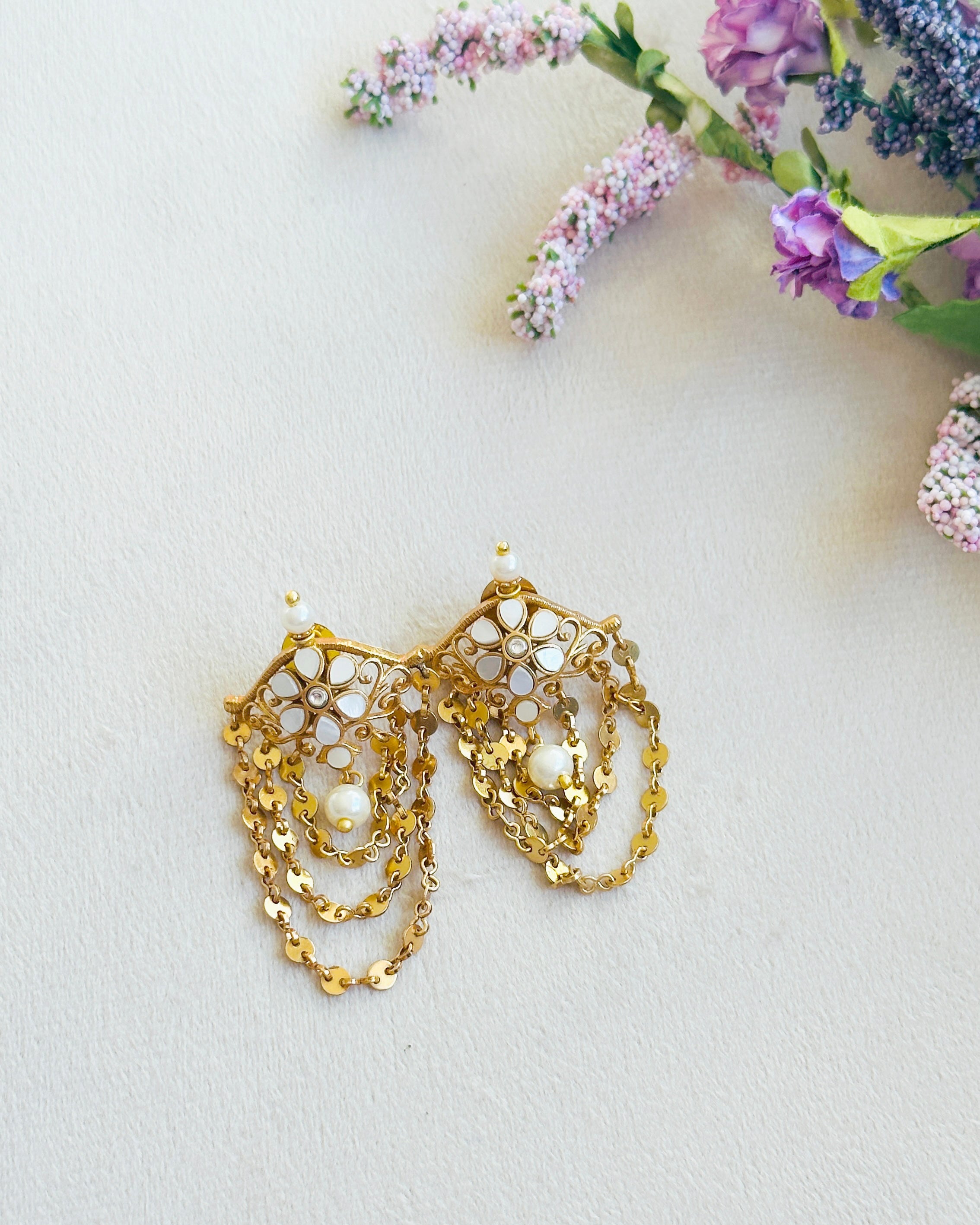 Lalita Layered Chain Earrings - The pashm