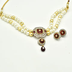 Aida Medallion Pearl Choker - The Pashm