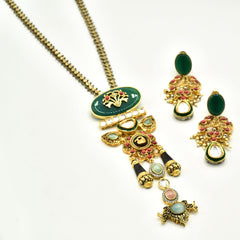 Tanishka Multicolor Pendant Necklace - The Pashm