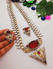 Triveni Antique Silver Necklace - The Pashm