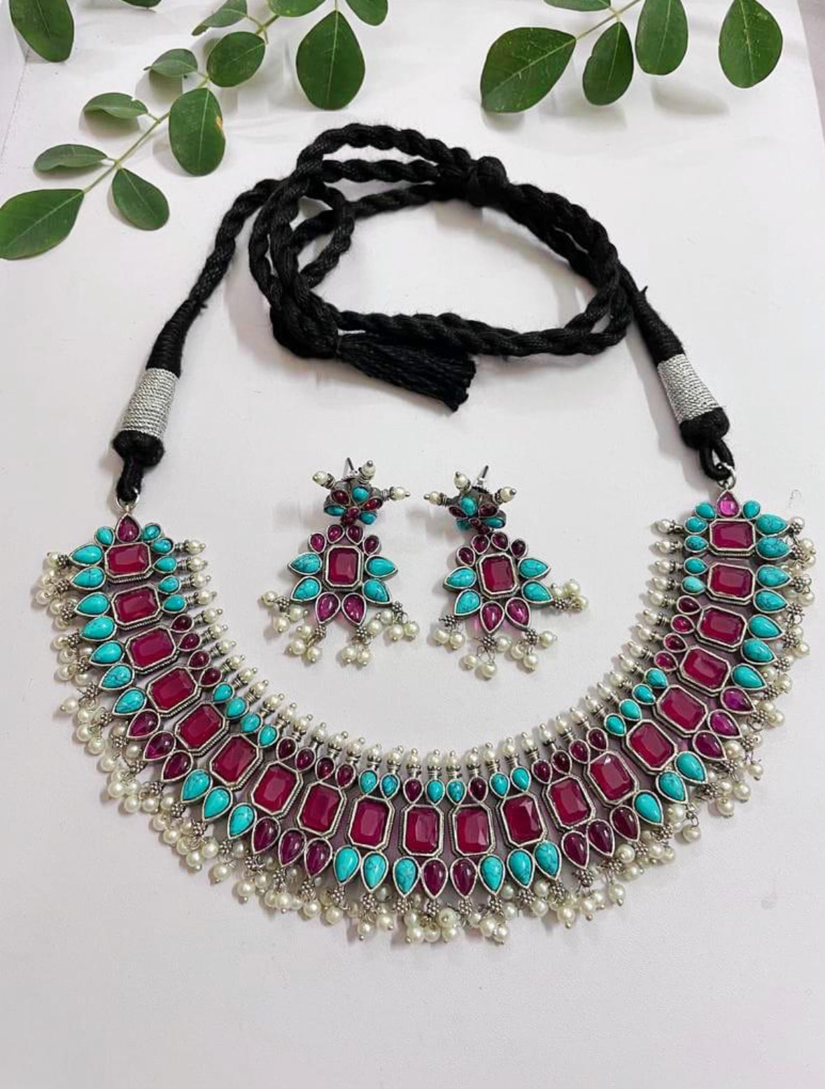 Omisha Studded Necklace  The Pashm