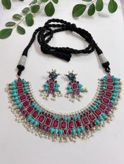 Omisha Studded Necklace  The Pashm