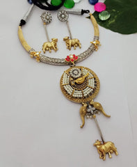 Ruhani Fusion Charms Beaded Necklace - The Pashm